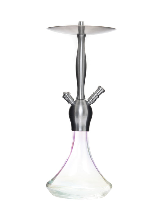 Alux Captain Shiny Clear Aladin Shisha Pipe 50cm - The Shisha Shop