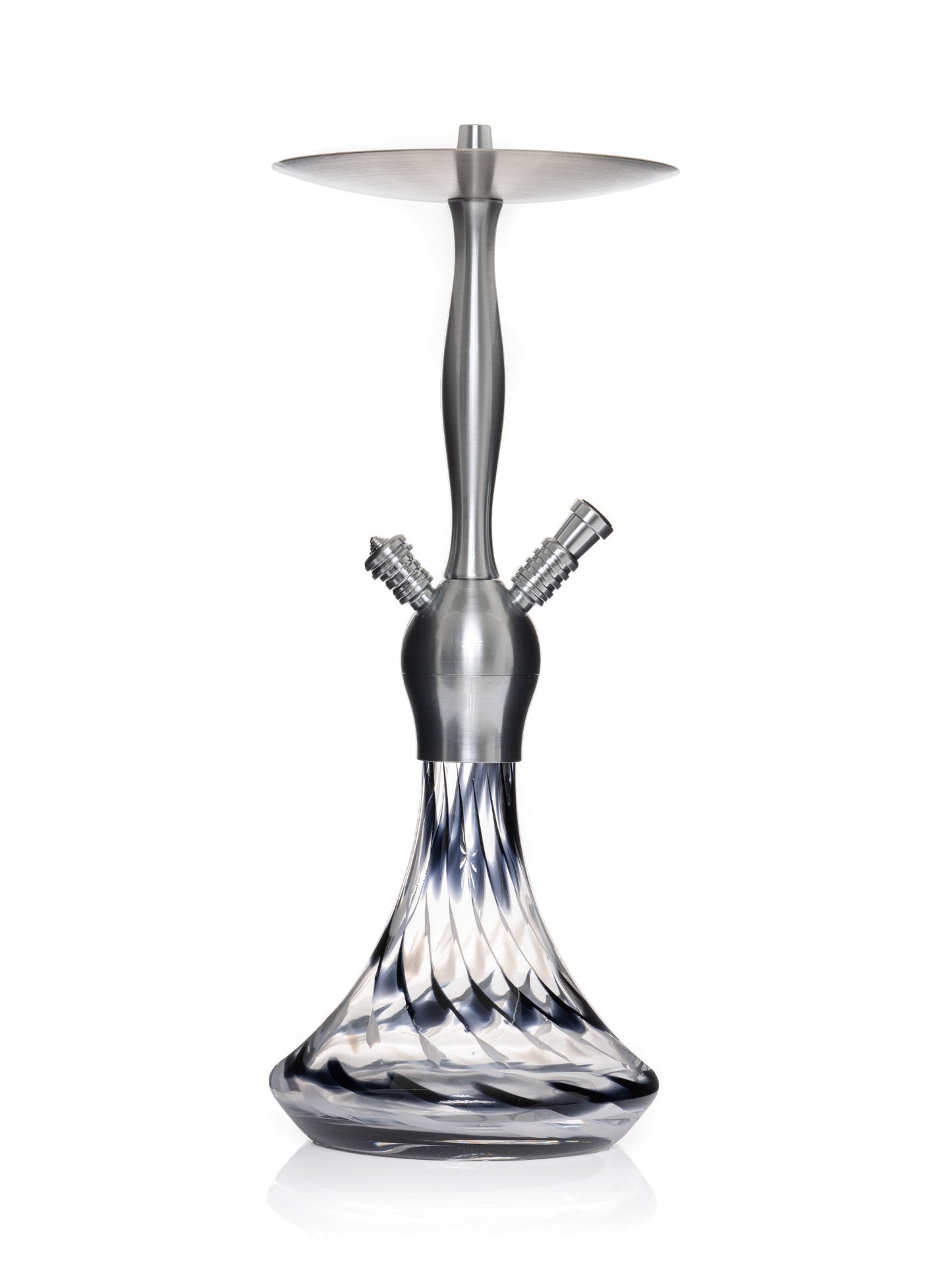 Alux Captain Light Gunmetal Aladin Shisha Pipe 50cm