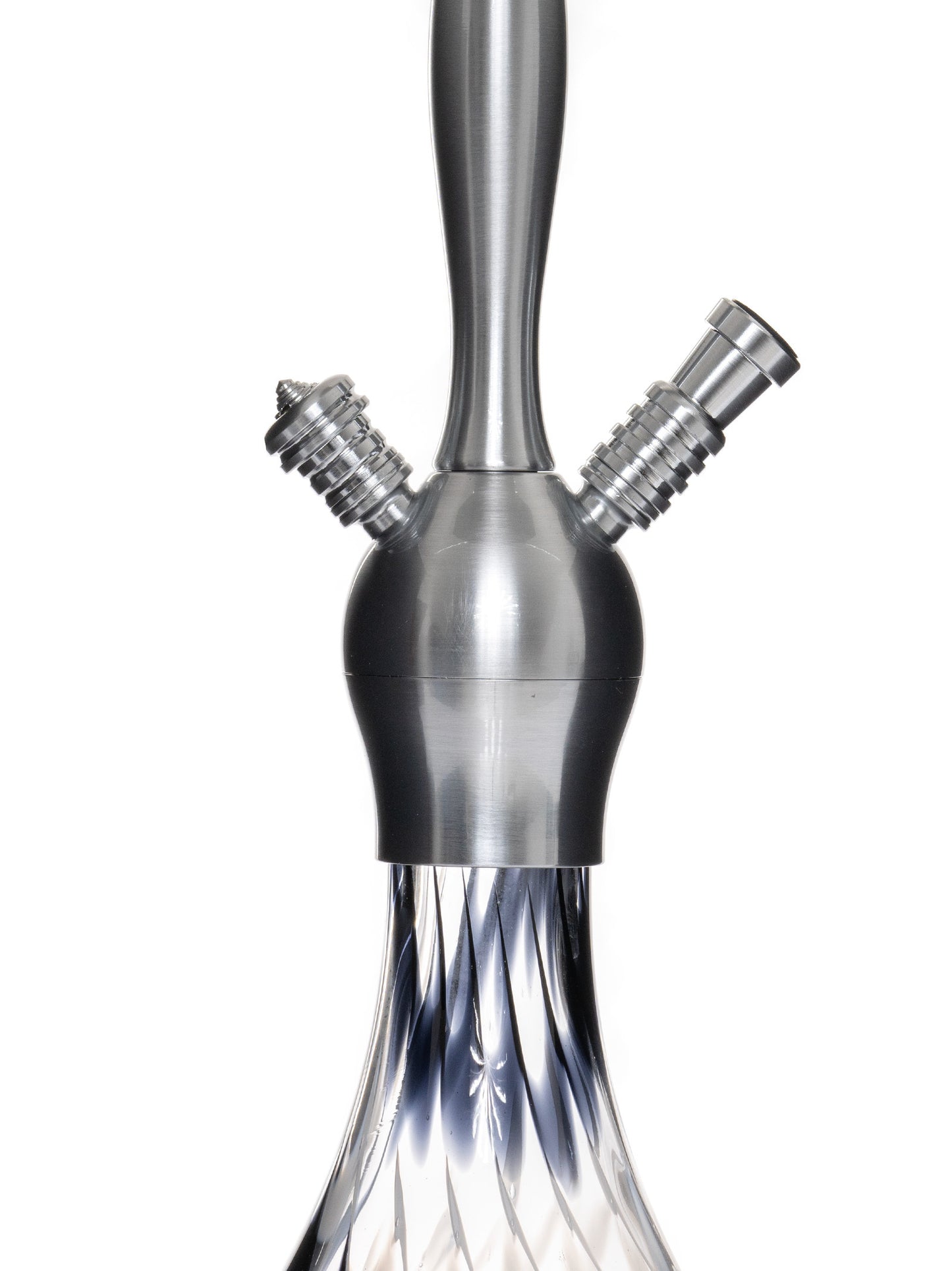 Alux Captain Light Gunmetal Aladin Shisha Pipe 50cm