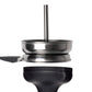 Black Silicone Dome Shisha Bowl + Charcoal Pan Heat Management Set