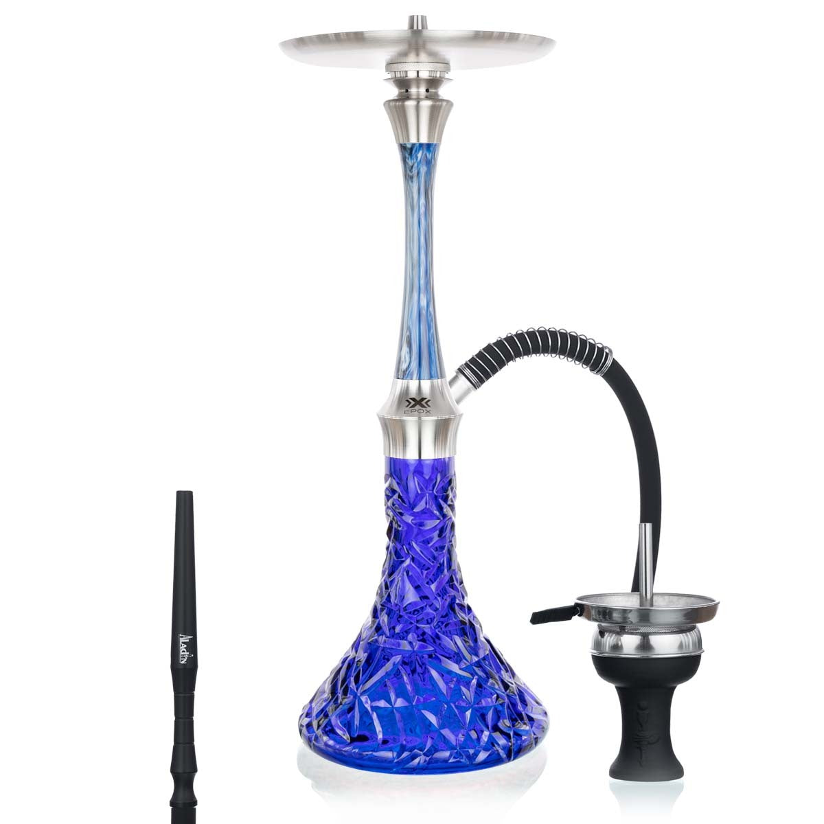 Aladin EPOX 580 Blue and Black Premium Shisha Pipe 58cm