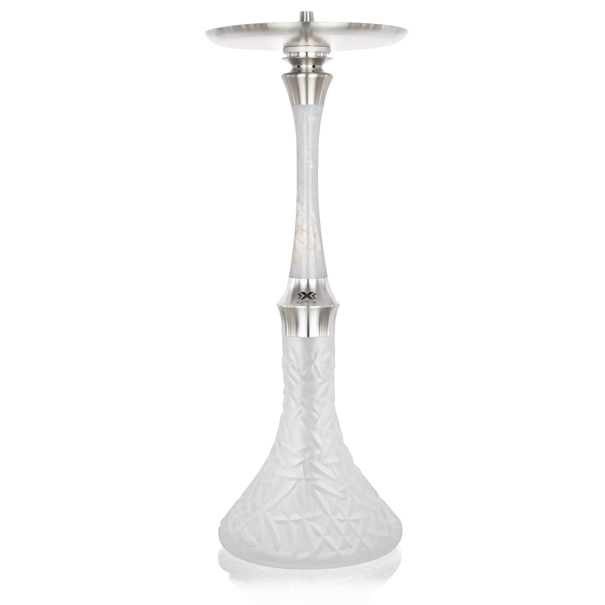 Aladin EPOX 580 White and Silver Premium Shisha Pipe 58cm