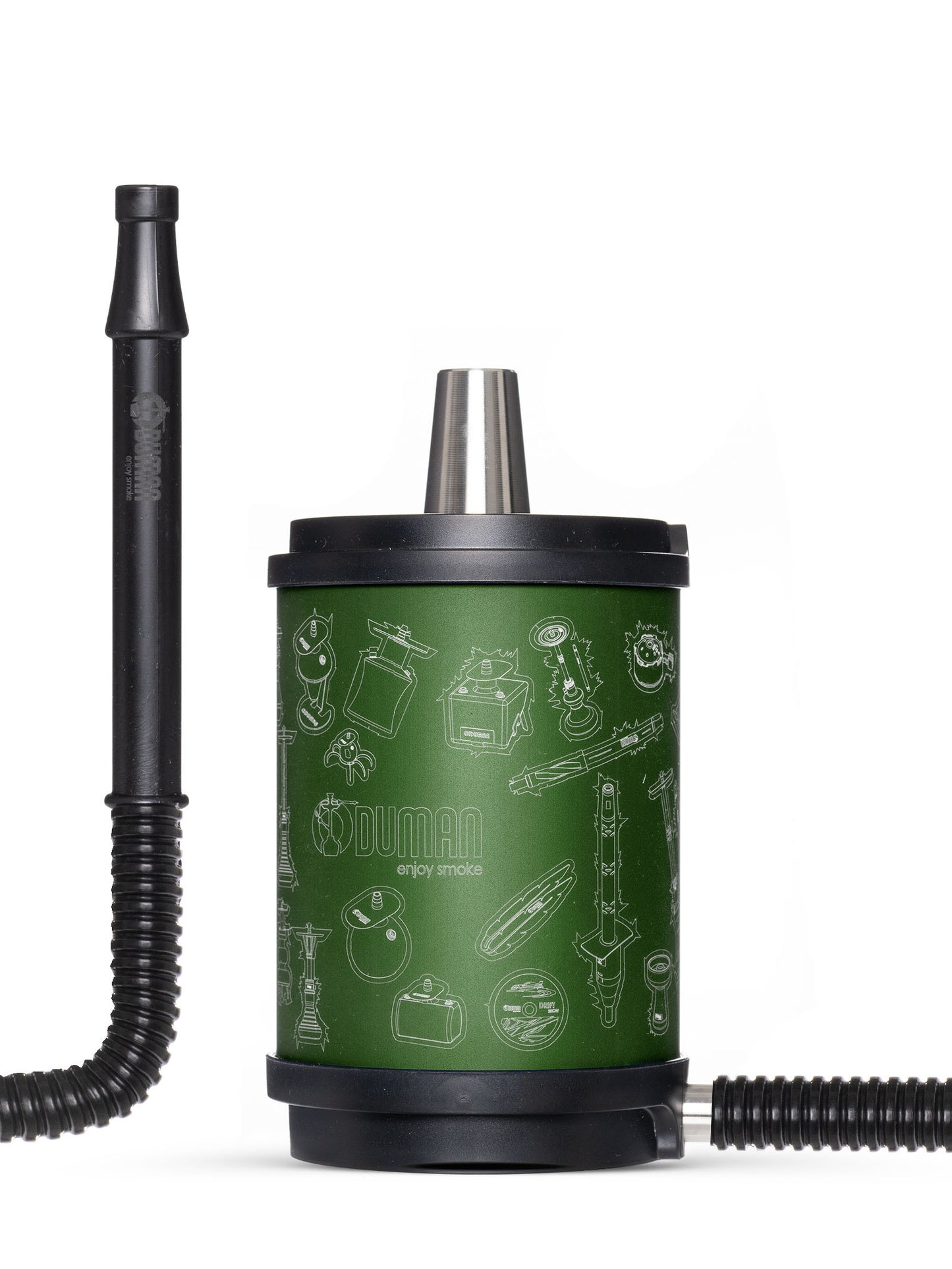 Oduman Atomic Shisha Pipe - Green - The Shisha Shop