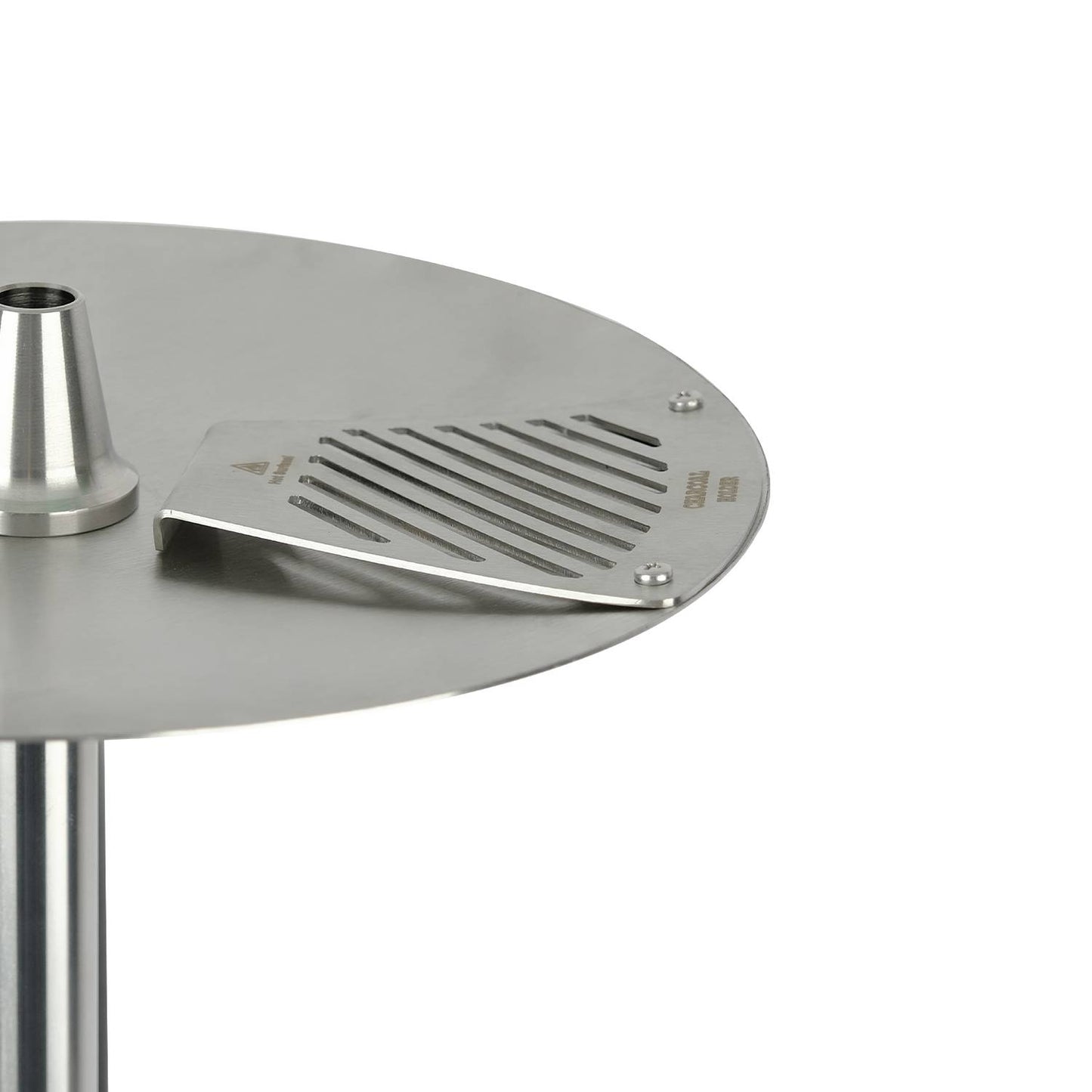 Oduman Orion Shisha Pipe 60cm - Silver Body with Black Glass Base