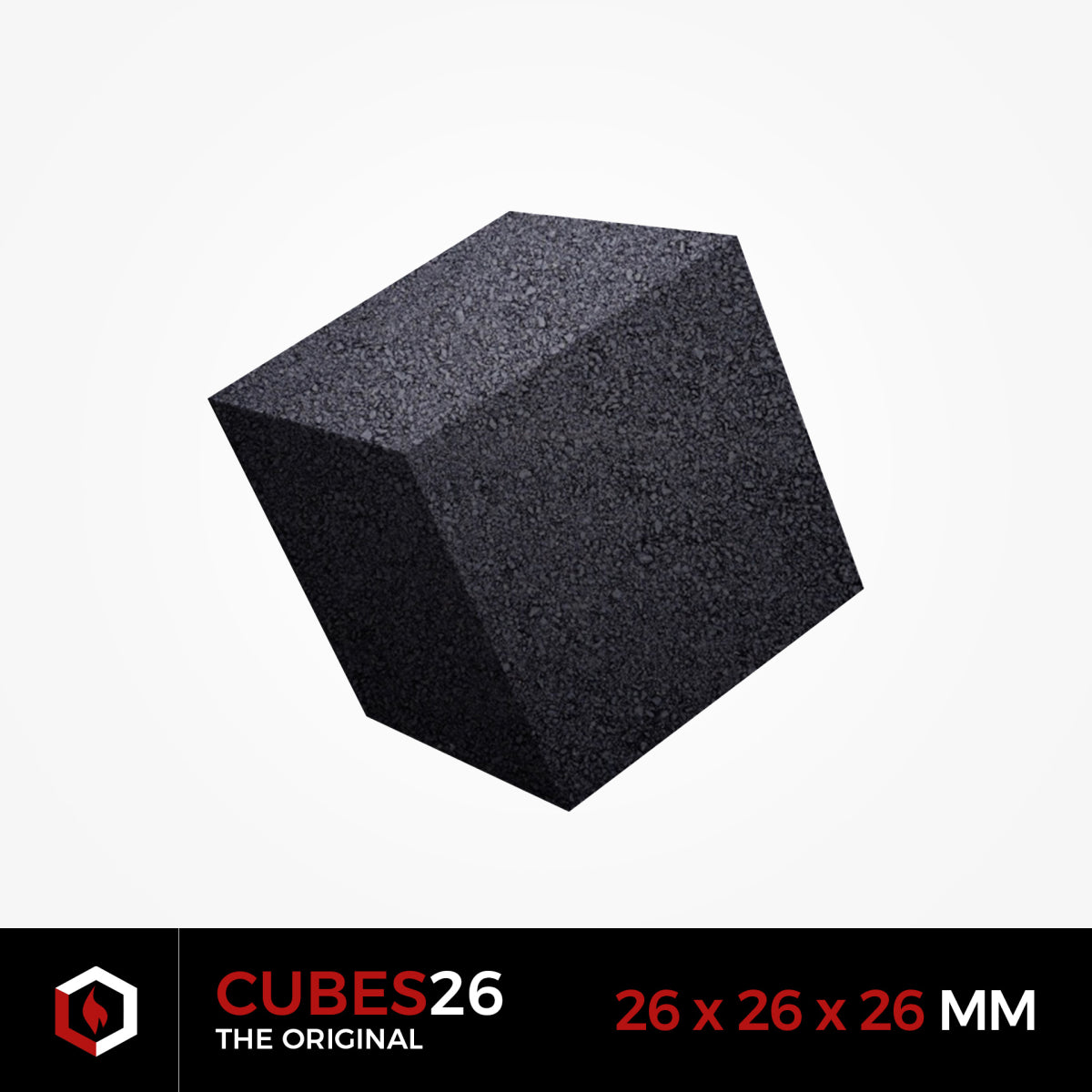 BlackCoco's CUBES26 Coconut Charcoal 26mm 1Kg - The Shisha Shop