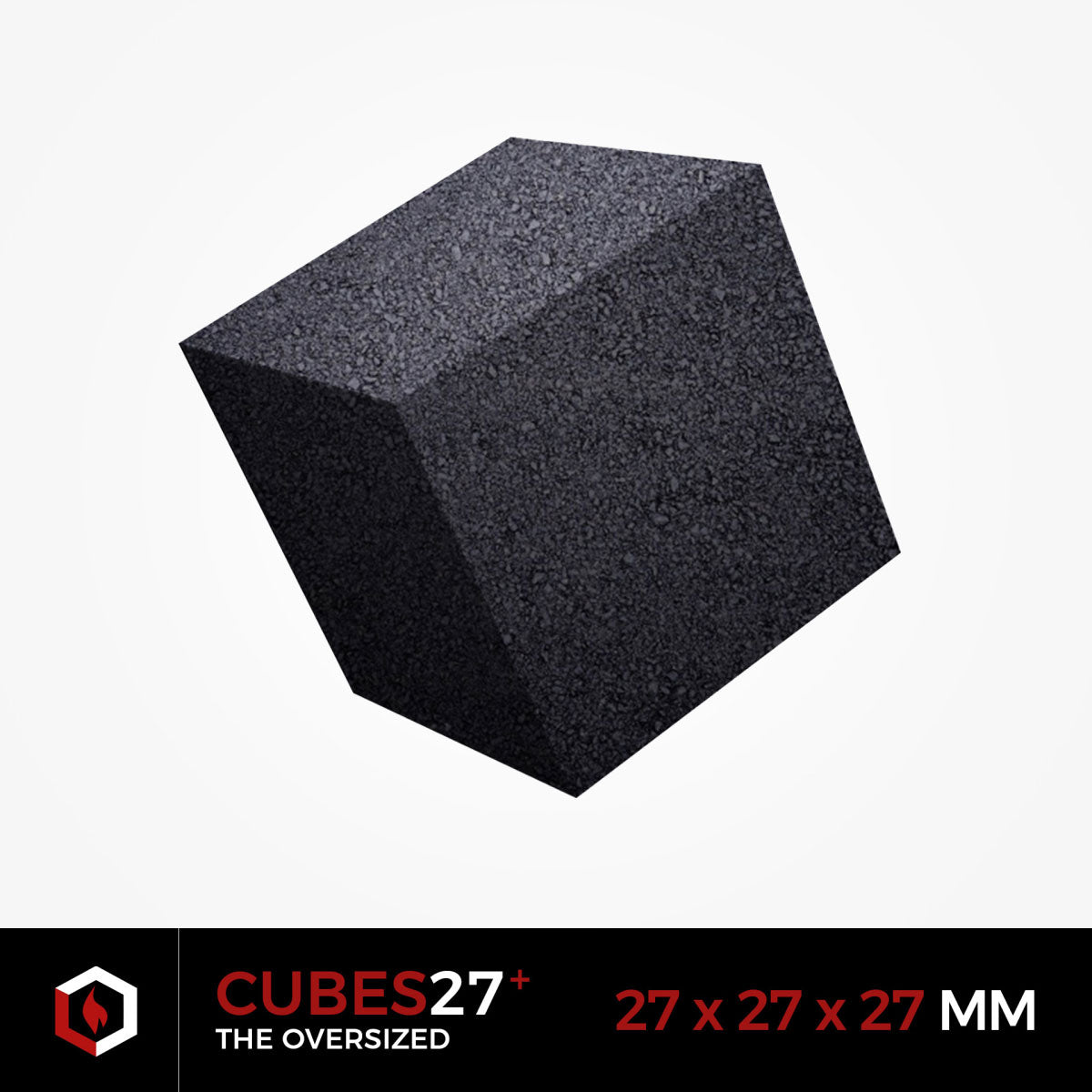 Black Cocos 27+ Coconut Charcoal 27.5mm 1Kg 54 pieces - The Shisha Shop