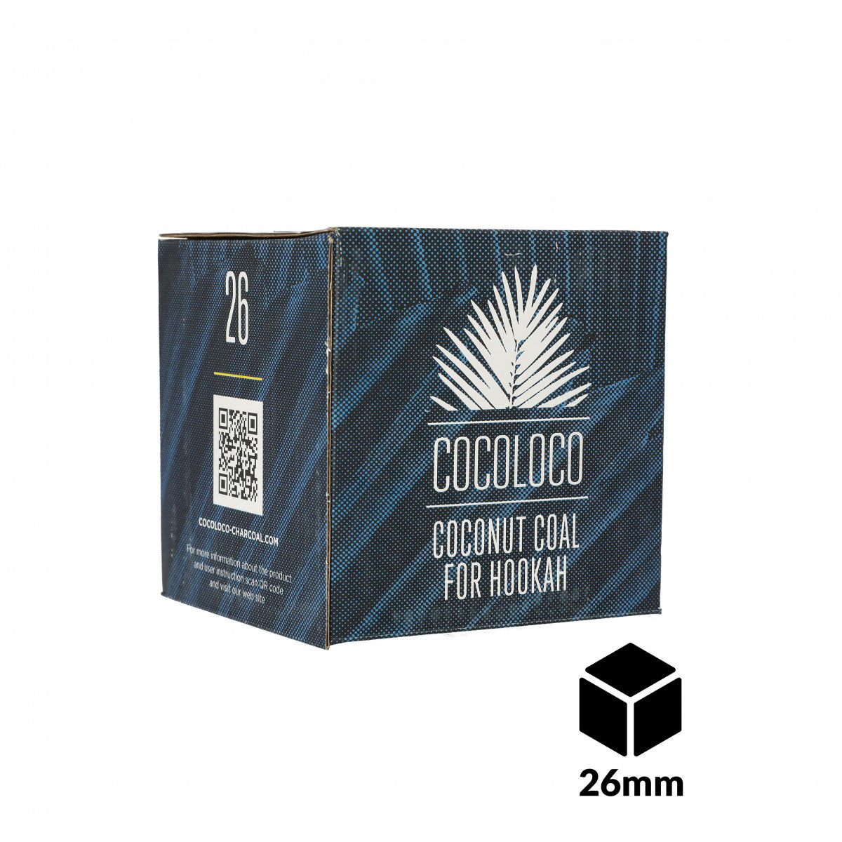 Cocoloco Hookah Charcoal 26mm 1Kg 64 pieces - The Shisha Shop