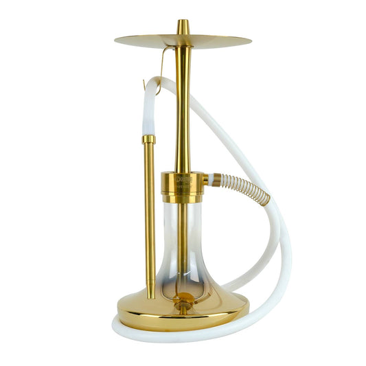 Oduman Infinity Shisha Pipe 45cm - Gold Glass Gold Body - The Shisha Shop