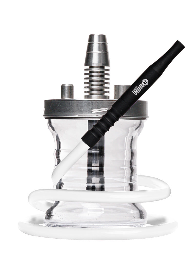 Oduman Micro V2.0 Clear Glass Shisha Pipe 18.5cm - The Shisha Shop