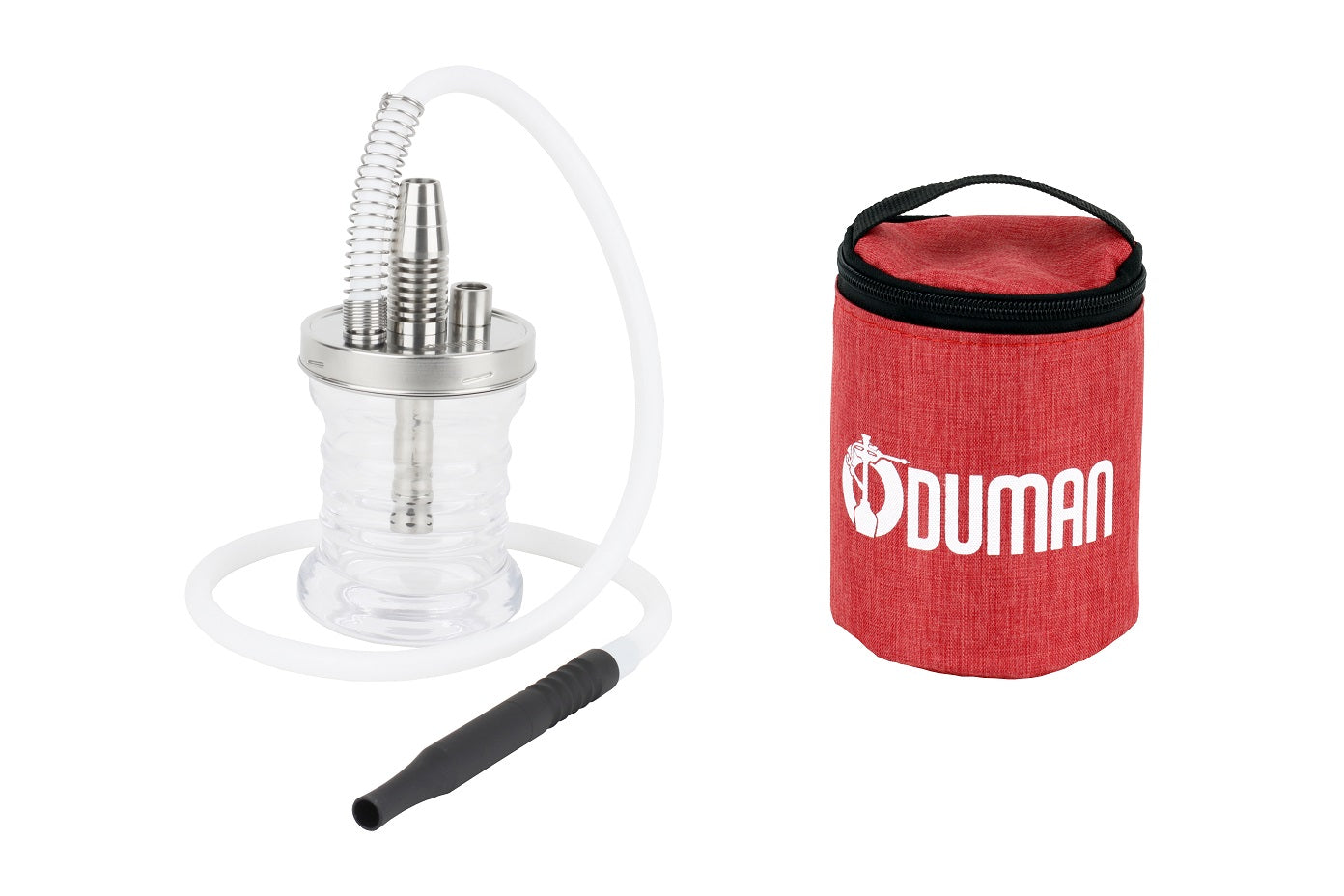 Oduman Micro V2.0 Clear Glass Shisha Pipe 18.5cm - The Shisha Shop