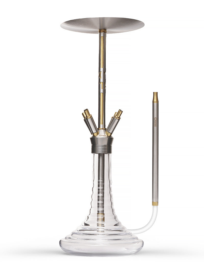 Oduman Gusto XL Clear Glass Shisha Pipe