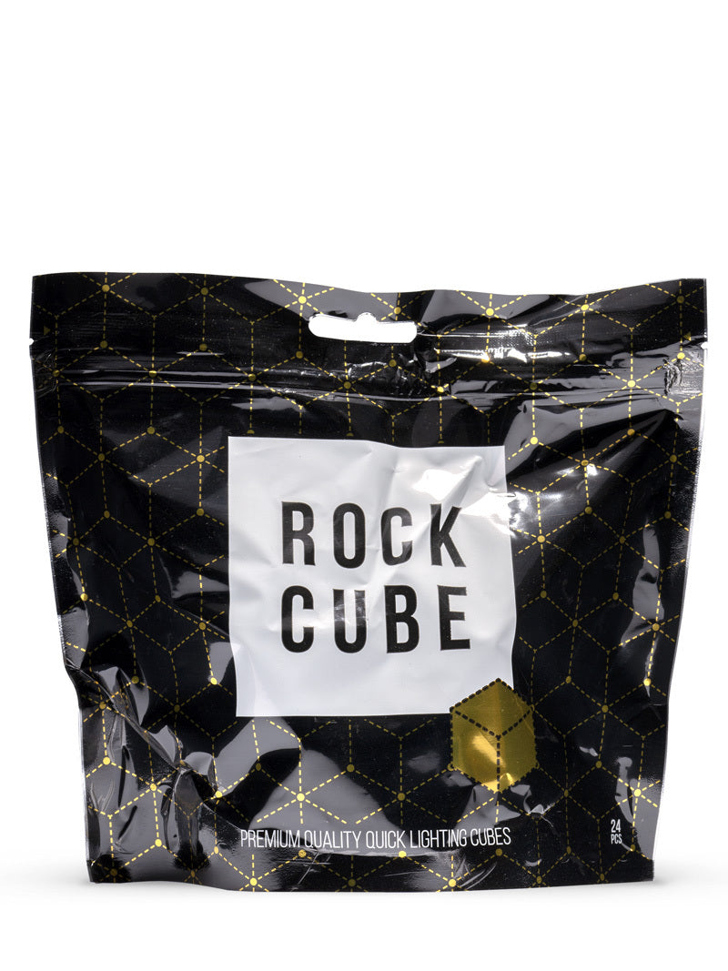 Rock Cube Premium Hybrid Quick Lighting Charcoal Cubes - 24 cubes