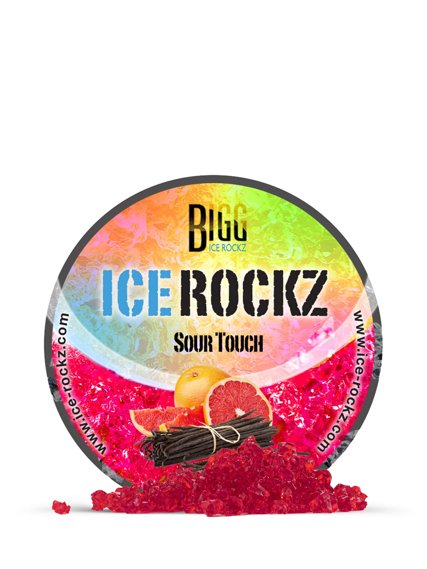 Sour Touch Flavour BIGG Ice Rockz Tobacco Free 120g - The Shisha Shop