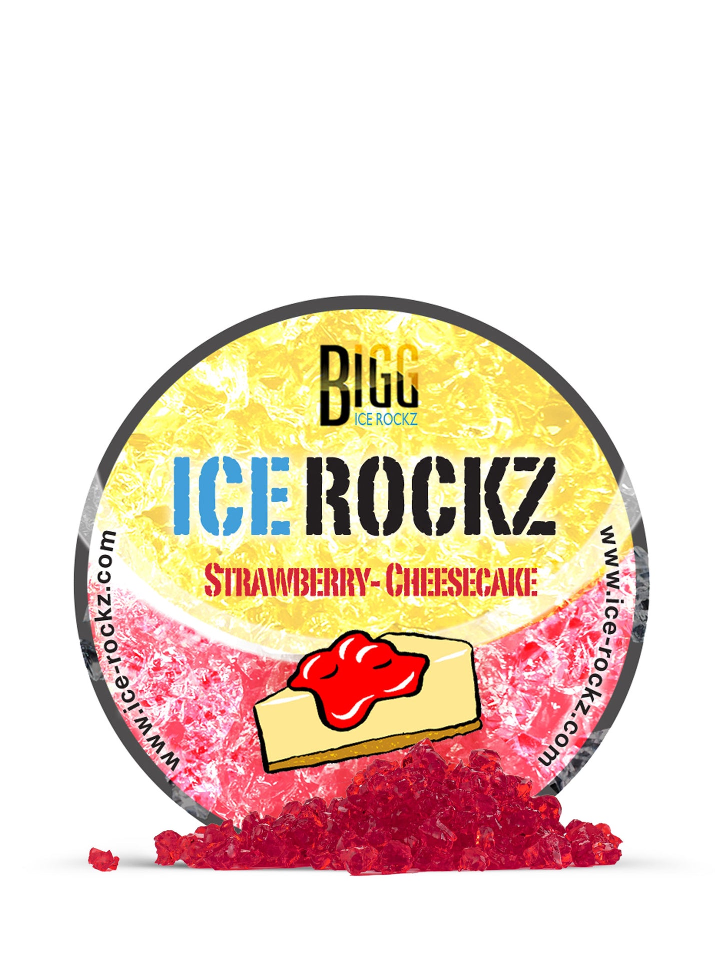 Strawberry Cheesecake Shisha Flavour BIGG Ice Rockz Shisha Steam Stones Flavour 120g - The Shisha Shop