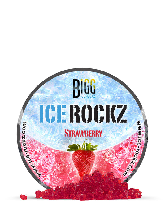 Strawberry Shisha Flavour BIGG Ice Rockz Tobacco Free 120g - The Shisha Shop