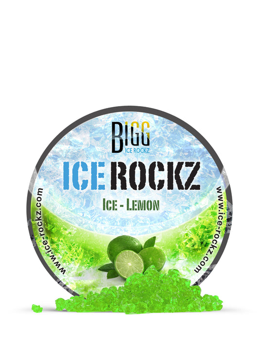 Lemon Shisha Flavour BIGG Ice Rockz Tobacco Free 120g - The Shisha Shop