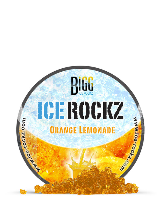Orange Lemonade Shisha Flavour BIGG Ice Rockz Tobacco Free 120g - The Shisha Shop