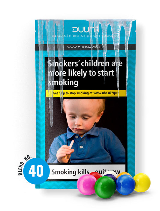 Duuma Premium No.40 | Icy Bubble Gum Shisha Flavour 50g - The Shisha Shop