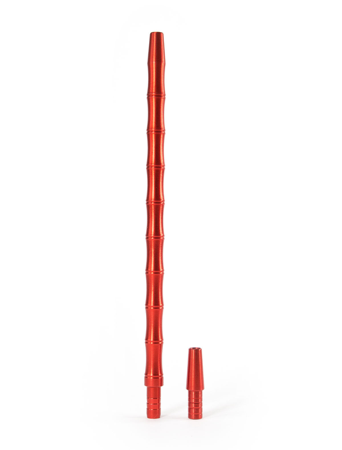 Aluminium Red Wave Mouthpiece Set 35cm - The Shisha Shop