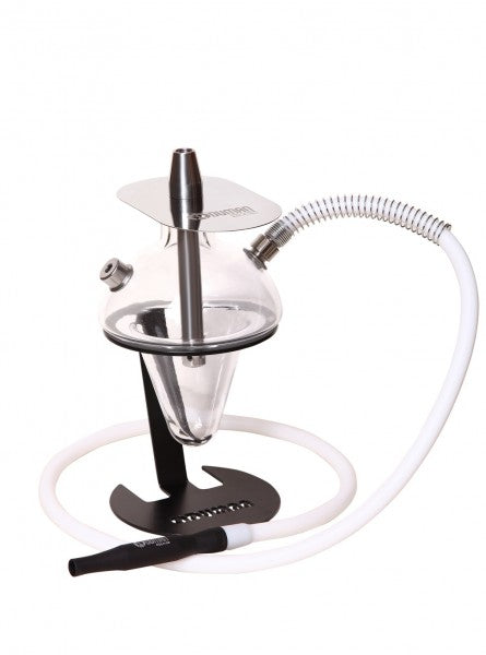 Oduman N5-Z Junior Clear Glass Shisha Pipe 28cm - The Shisha Shop