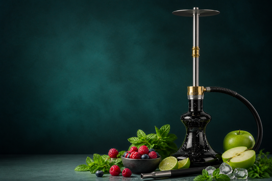 Black Oduman Hybrid V3 shisha with mint and frozen fruit