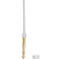 Aladin Fractured Snow Classic White Shisha Pipe 55cm