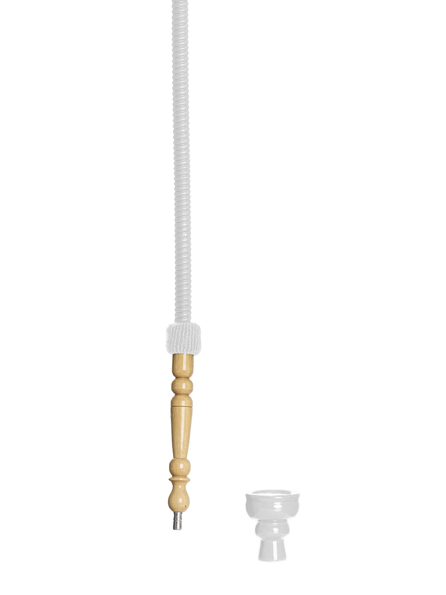 Aladin Fractured Snow Classic White Shisha Pipe 55cm