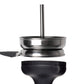Black Silicone Dome Shisha Bowl + Charcoal Pan Heat Management Set - The Shisha Shop