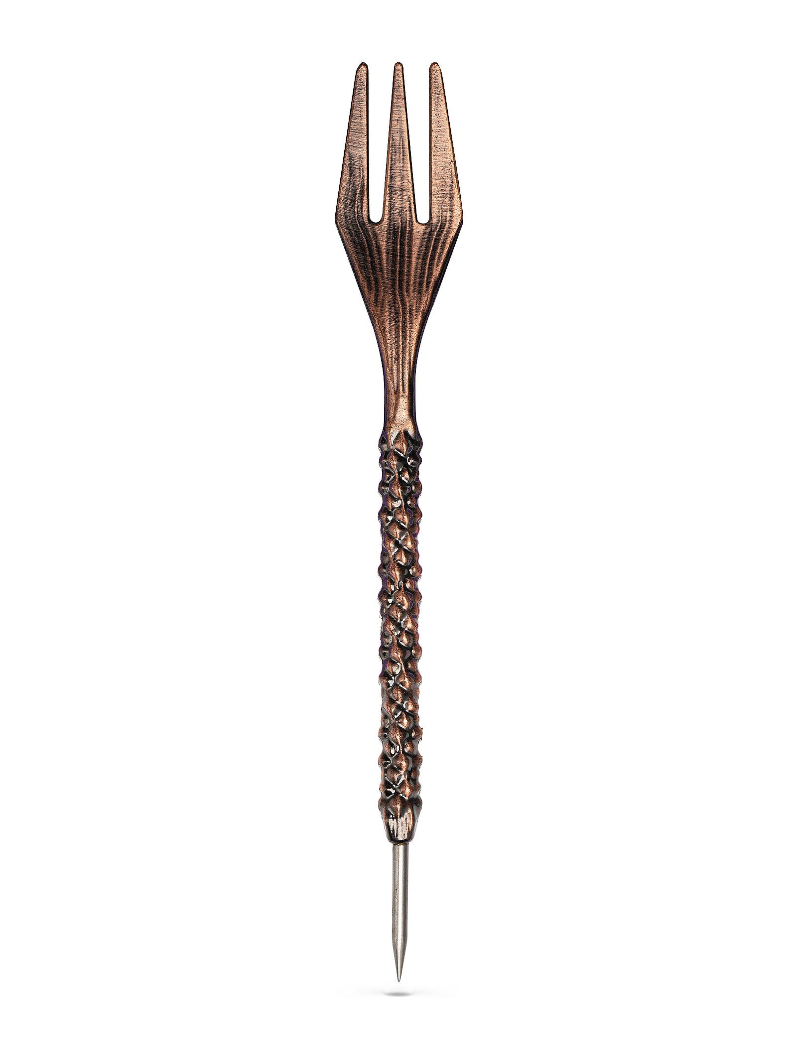 Bronze Premium Russian Shisha Fork & Foil Poker 2 in 1 - The Shisha Shop