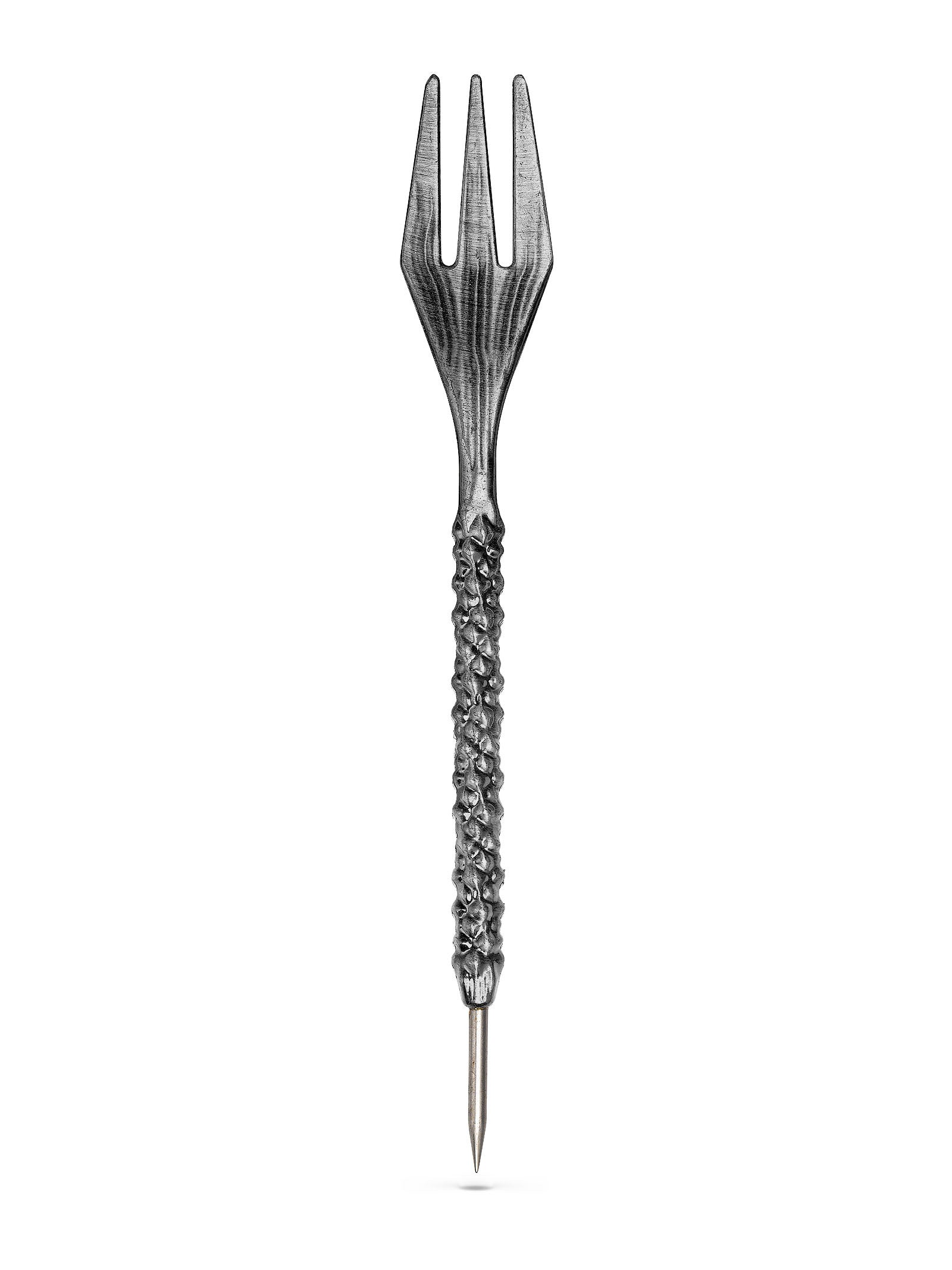 Silver Premium Russian Shisha Fork & Foil Poker 2 in 1 - The Shisha Shop