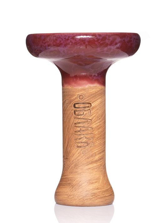 Oblako Phunnel L Glaze Shisha Bowl - Purple Red Marble