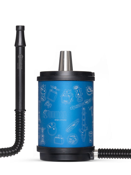 Oduman Atomic Shisha Pipe - Blue - The Shisha Shop
