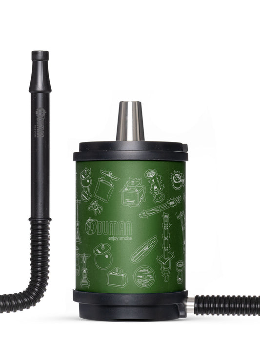 Oduman Atomic Shisha Pipe - Green - The Shisha Shop