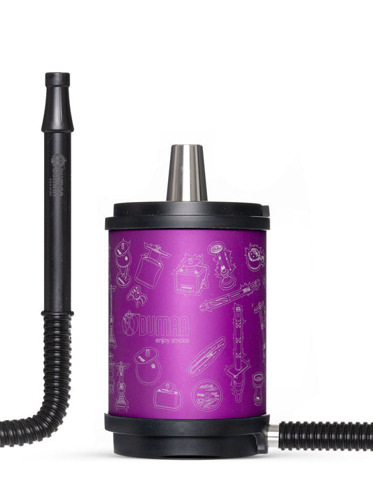 Oduman Atomic Shisha Pipe - Purple - The Shisha Shop