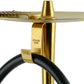 Oduman Cosmo Shisha Pipe 60cm - Black Glass Gold Body