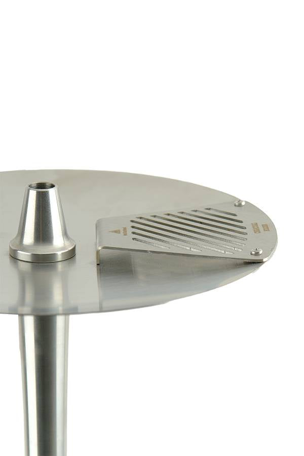 Oduman Cosmo Shisha Pipe 60cm - White Glass Silver Body