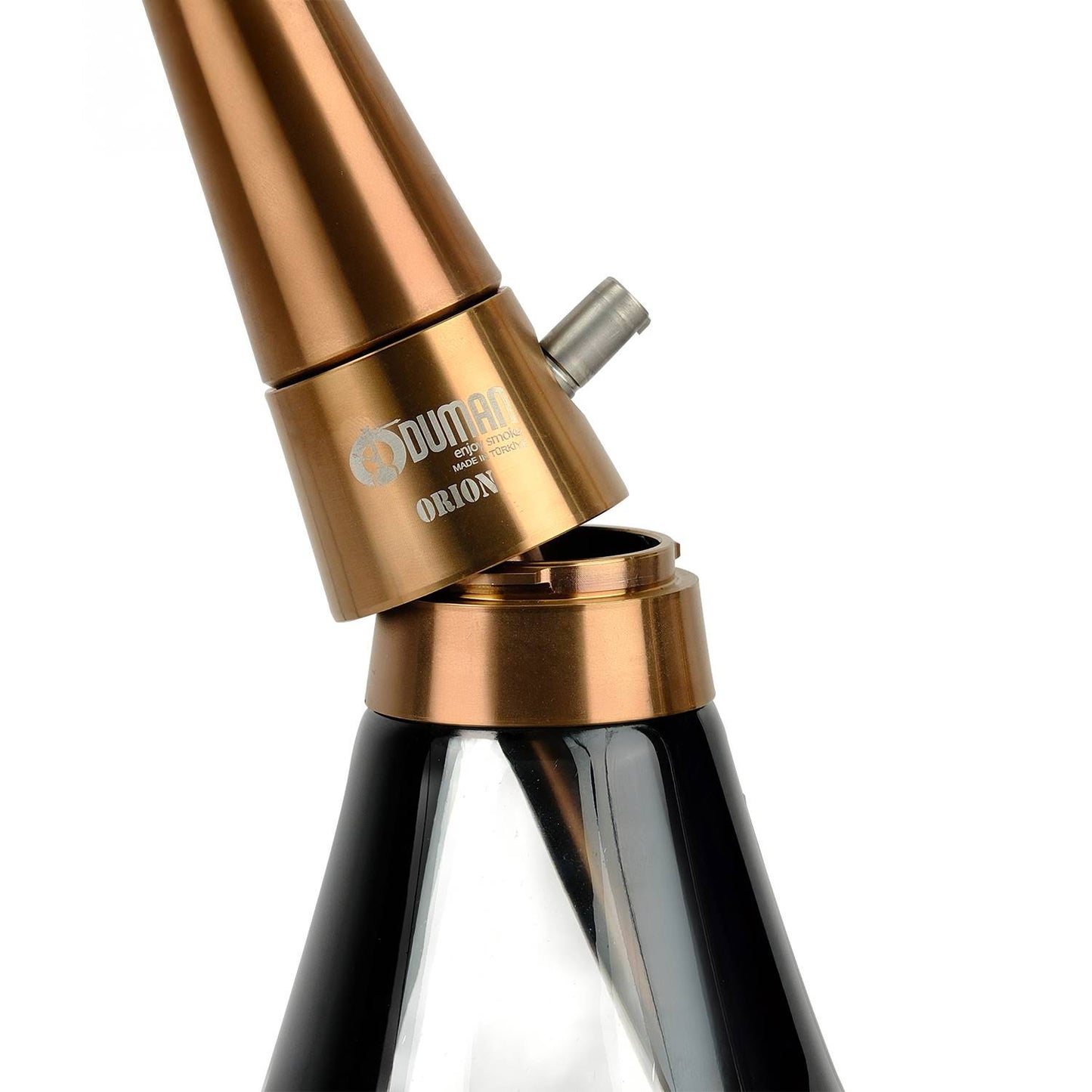 Oduman Orion Shisha Pipe 60cm - Bronze Body with Black Glass Base