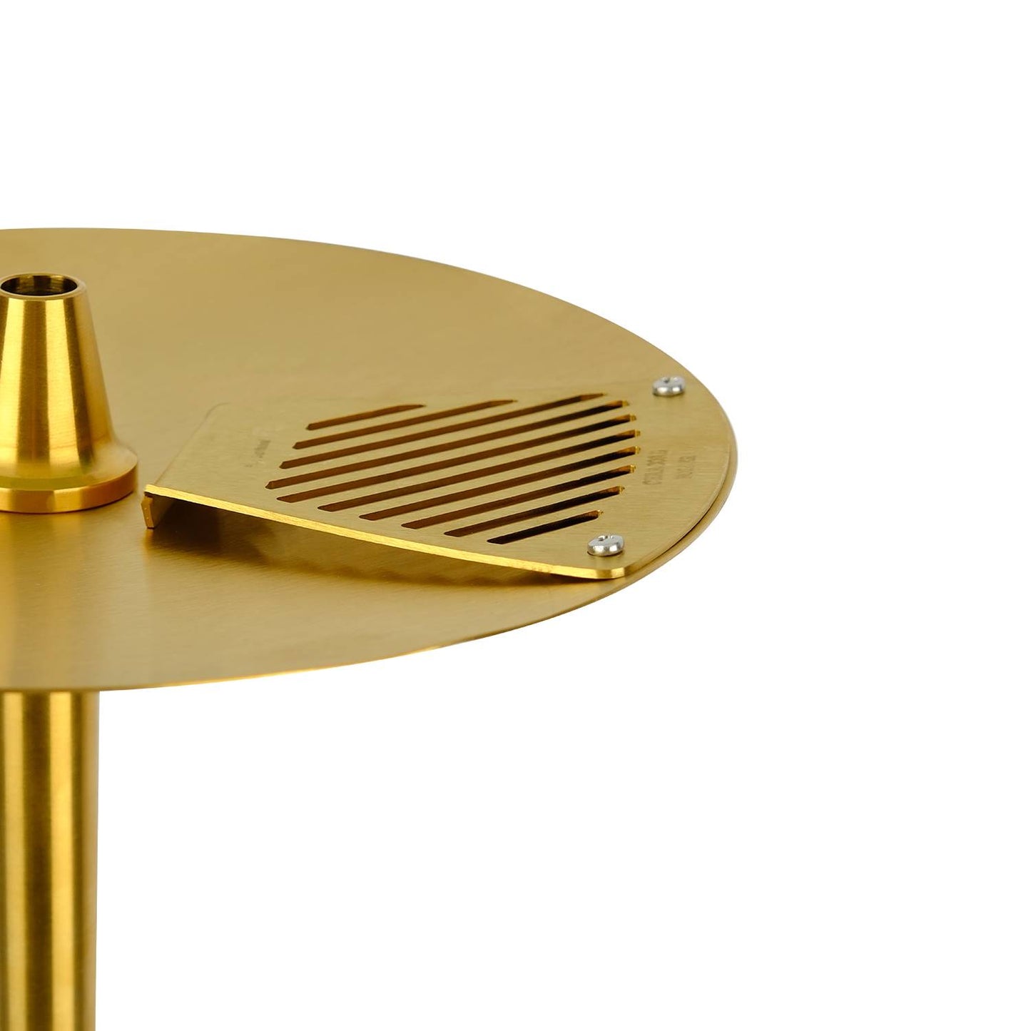 Oduman Orion Shisha Pipe 60cm - Gold Body with Black Glass Base