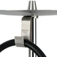 Oduman Orion Shisha Pipe 60cm - Silver Body with Black Glass Base