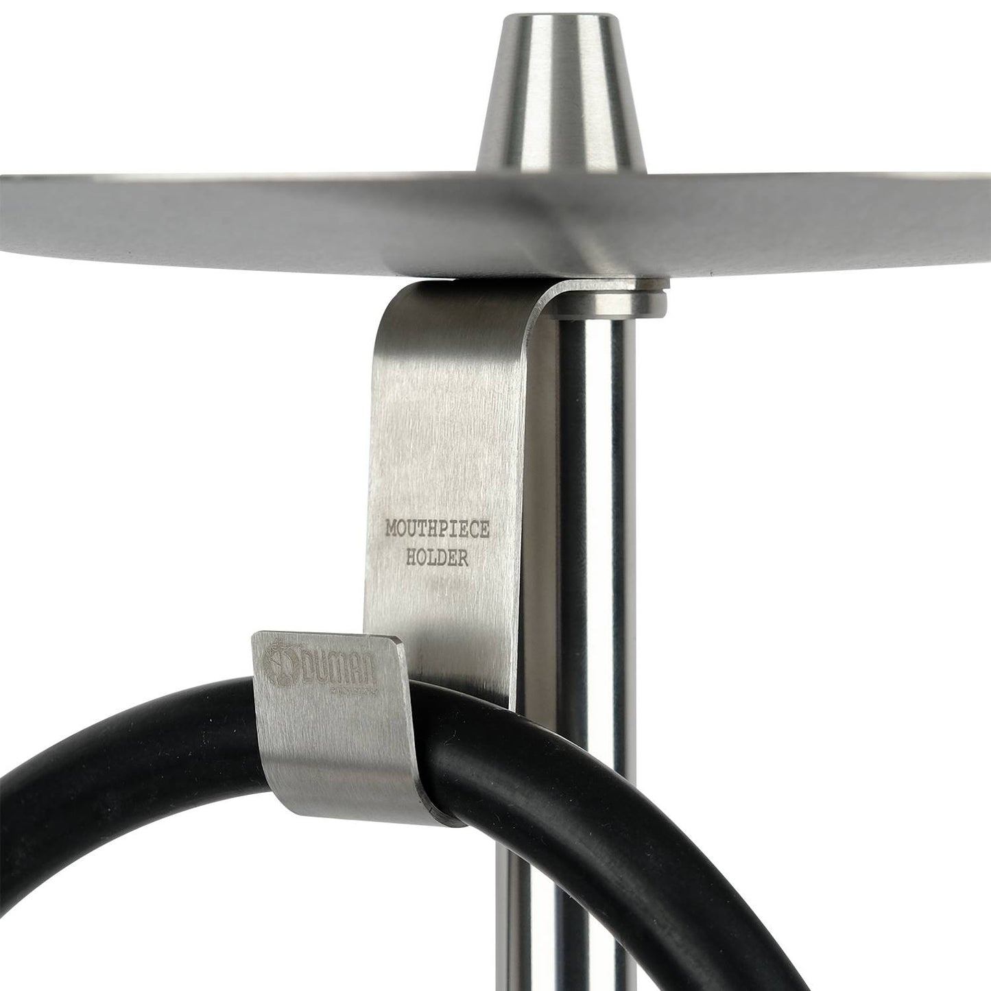 Oduman Orion Shisha Pipe 60cm - Silver Body with Black Glass Base