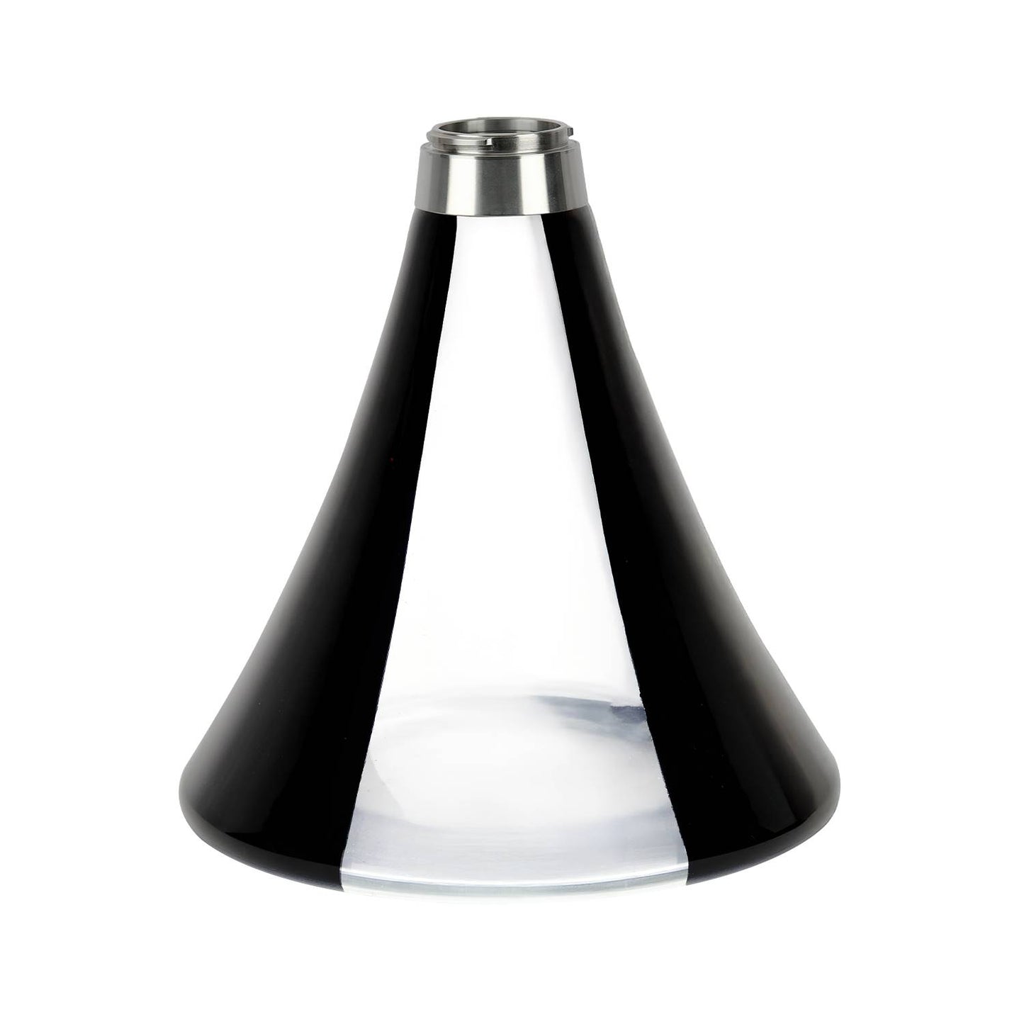 Oduman Orion Shisha Pipe 60cm - Silver Body with Black Glass Base