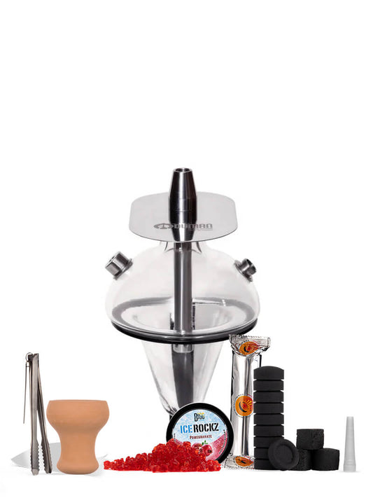 Oduman N5-Z Junior Clear Complete Shisha Pipe Package