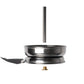 Black Silicone Dome Shisha Bowl + Charcoal Pan Heat Management Set