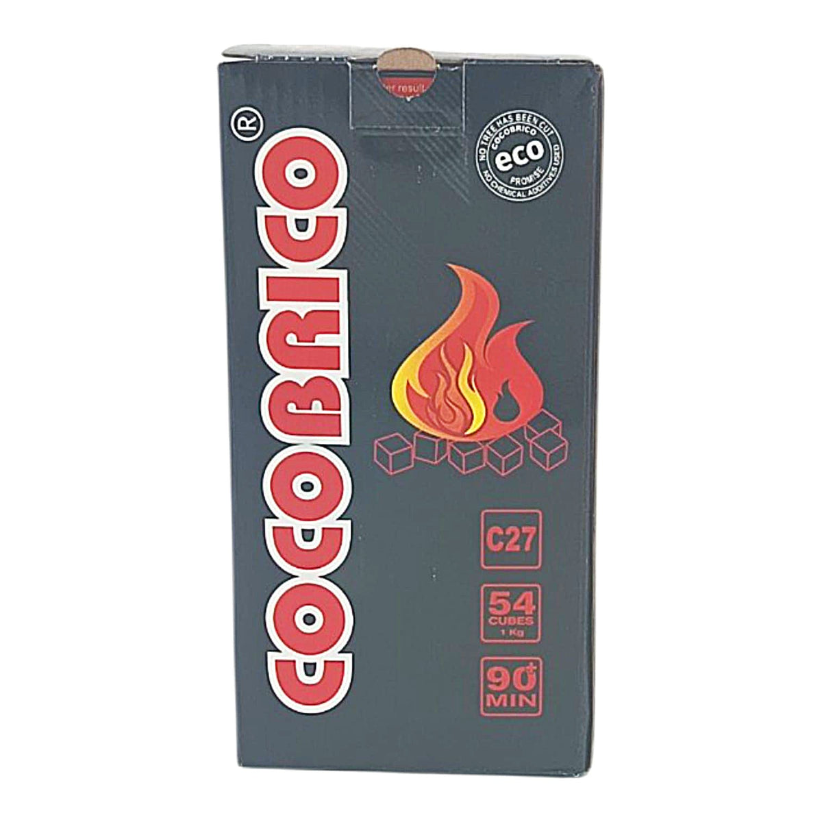 Cocobrico C27 27mm coconut-shell charcoal 1kg - main pack