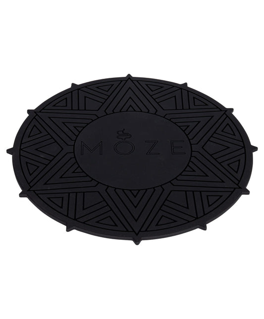 Moze Shisha Jar Base Mat - Black - The Shisha Shop
