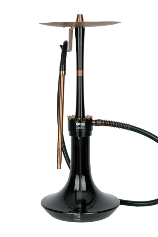Oduman Artemis Bronze black glass shisha pipe