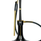 Oduman Artemis Gold black glass shisha pipe