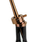 Oduman Infinity Shisha Pipe 45cm - Black Glass Bronze Body - The Shisha Shop