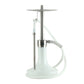 Oduman Infinity white glass silver body shisha pipe - main view