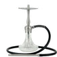 Oduman Velos Silver clear glass shisha pipe